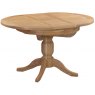 Budleigh Light Oak Round Extending Pedestal Table