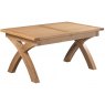 Budleigh Light Oak X-Leg Extending Table