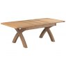 Budleigh Light Oak X-Leg Extending Table