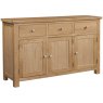 Budleigh Light Oak 3 Door Sideboard