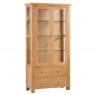 Budleigh Light Oak Large Display Cabinet