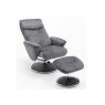 Sophia Swivel Recliner + Free Footstool In Graphite