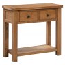 Budleigh Rustic Console Table With 2 Drawers