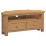 Budleigh Light Oak Large Corner TV Unit