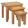 Budleigh Light Oak Nest Of Tables