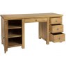 Budleigh Light Oak Double Pedestal Desk