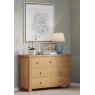 Budleigh Light Oak 3 Over 4 Drawer Chest