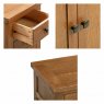 Budleigh Rustic 3 Drawer Bedside Chest