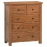 Budleigh Rustic 2 Over 3 Drawer Chest