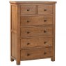 Budleigh Rustic 2 Over 4 Drawer Chest