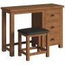 Budleigh Rustic Dressing Table + Stool