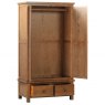 Budleigh Rustic Gents Wardrobe With 2 Drawers