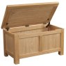 Budleigh Light Oak Blanket Box