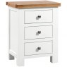 Budleigh Painted 3 Drawer Bedside Chest