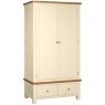 Budleigh Painted Double Wardrobe With 2 Drawers
