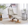 Celine Swivel Recliner + Free Footstool In Mushroom Celine Swivel Recliner + Free Footstool In Mushroom