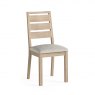 Compton Dining Chair In White Boucle