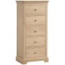 Braunton Oak 5 Drawer Wellington Chest