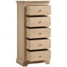Braunton Oak 5 Drawer Wellington Chest