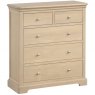 Braunton Oak 2 Over 3 Drawer Chest