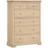 Braunton Oak 2 Over 4 Drawer Chest