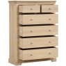 Braunton Oak 2 Over 4 Drawer Chest