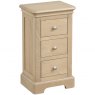Braunton Oak 3 Drawer Compact Bedside
