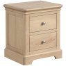 Braunton Oak 2 Drawer Bedside