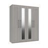 Porto 4 Door Robe With 2 Mirrors