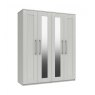Porto 4 Door Robe With 2 Mirrors