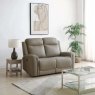 Rowan 2 Seater Power Recliner Sofa In Leather Match