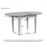 Braunton Oak Round Extending Dining Table