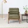 Serenity Accent Chair In Olive Chenille