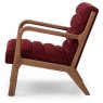 Serenity Accent Chair In Wine Chenille