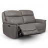 Avon 3 Seater Manual Recliner Sofa In Leather