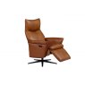 Avena Swivel Recliner Chair In Tan