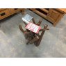 LAW 154 Natural Teak Root Round Coffee Table